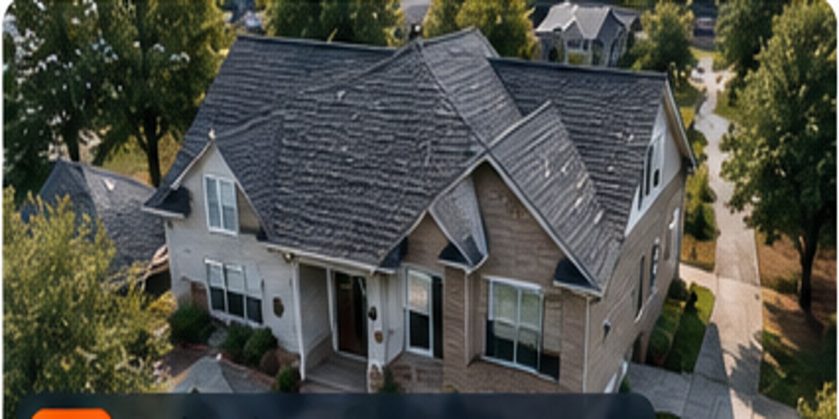 Residential home with a pitched roof