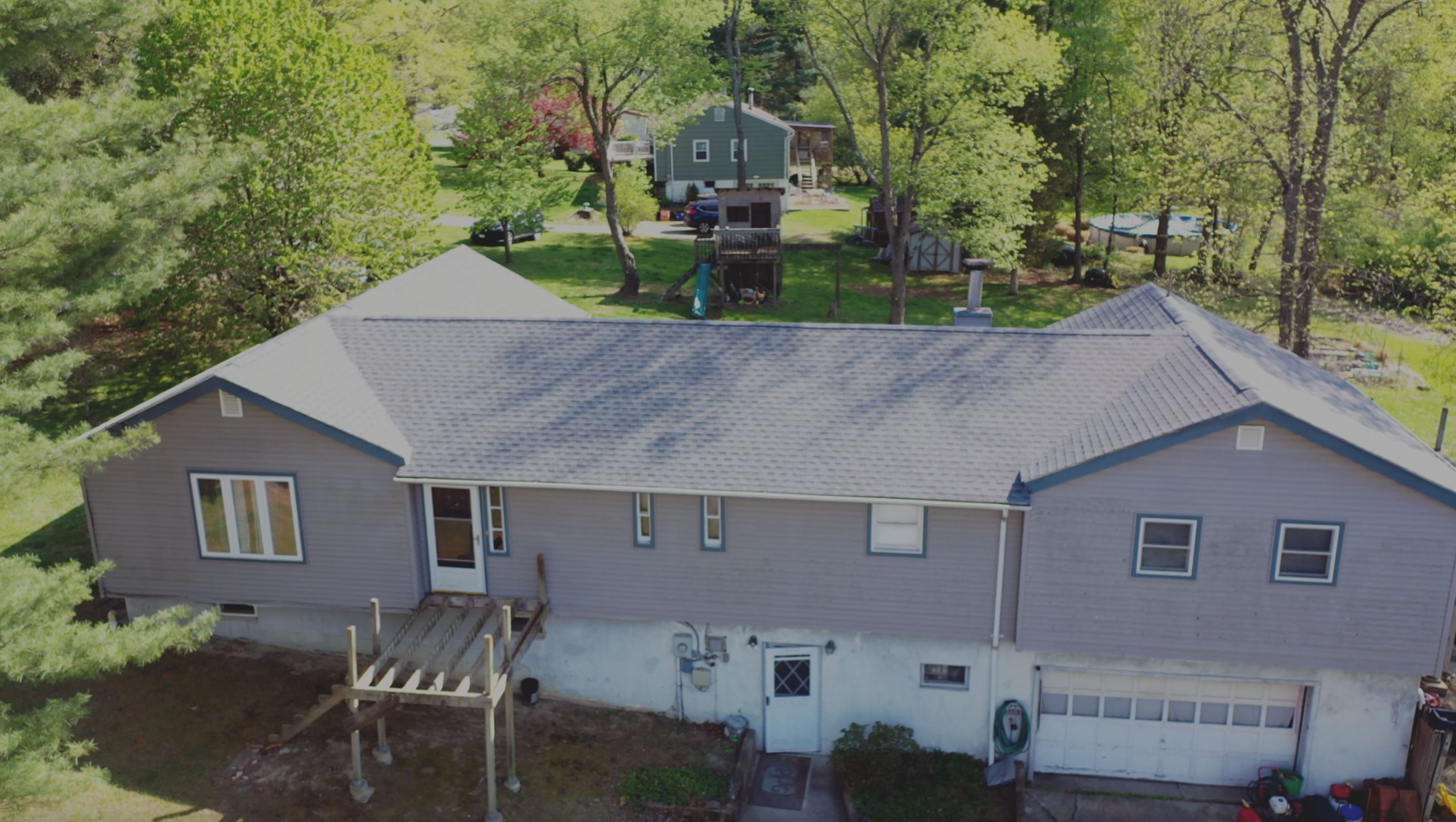 Completed residential roofing project by Cassas Bros Roofing and Siding