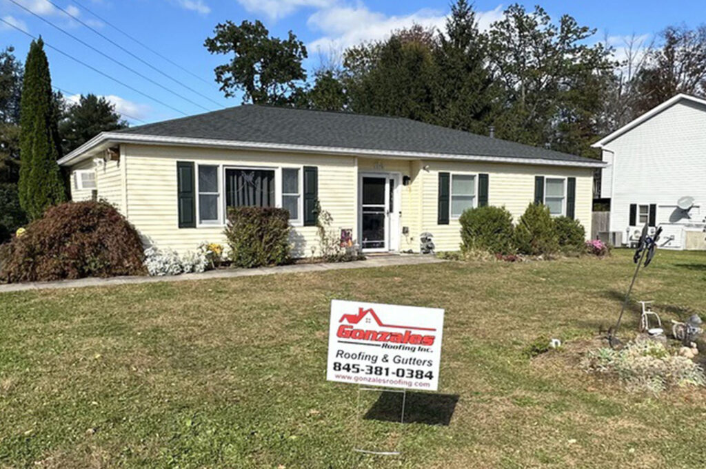 Completed residential roofing project by Gonzales Roofing and Gutters